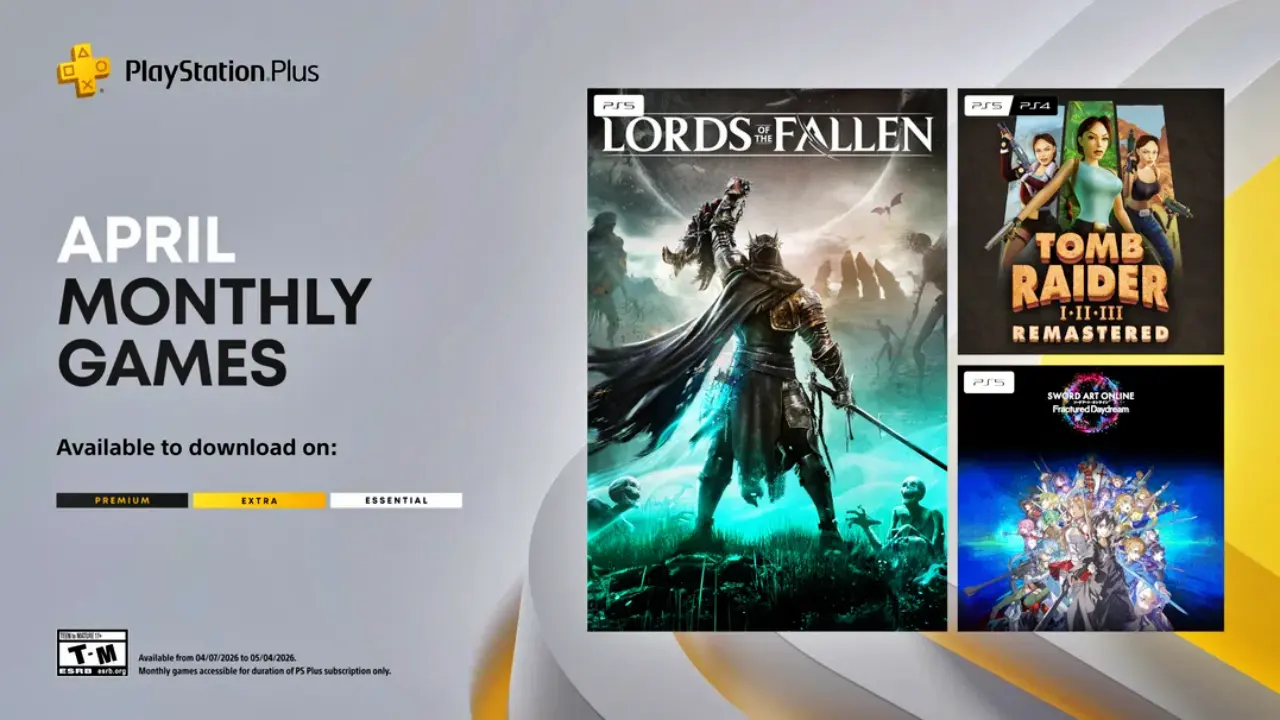 Jeux PS Plus d'avril 2026